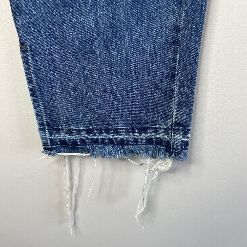 SHOW ME YOUR MUMU Womens Brooklyn Distressed Jeans NEW Sz 29 Straight Frayed-Hem - Picture 4 of 12
